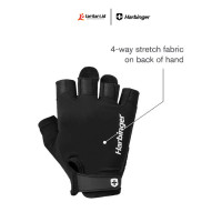 Harbinger Unisex's - Pro Wristwrap Gloves 2.0 - Black