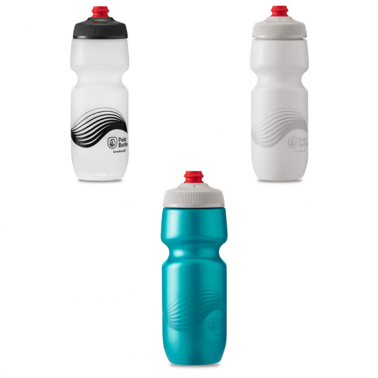 Polar Breakaway Wave Water Bottle 24oz Charcoal/Black