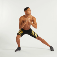 PRESSIO - Men - Power Half Tight - Black/Gold