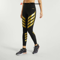 PRESSIO - Women - Power Tight - Mid Rise - Black/Gold