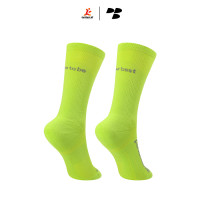 Personal Best Run - Performance Crew Sock - Venom Green