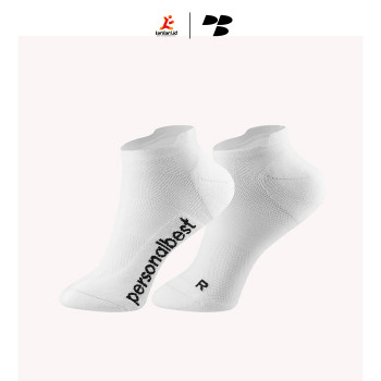 Personal Best Run - Performance No Show Sock - White
