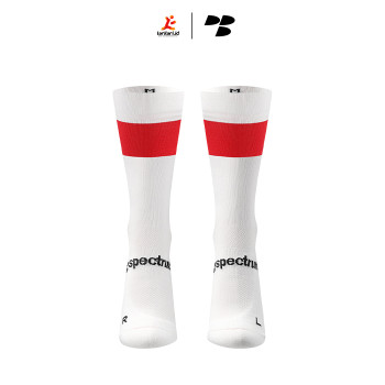 Personal Best Run - Spectrum Crew Sock - Red White