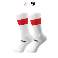 Personal Best Run - Spectrum Crew Sock - Red White