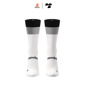 Personal Best Run - Spectrum Crew Sock - Black Grey