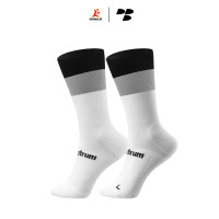 Personal Best Run - Spectrum Crew Sock - Black Grey