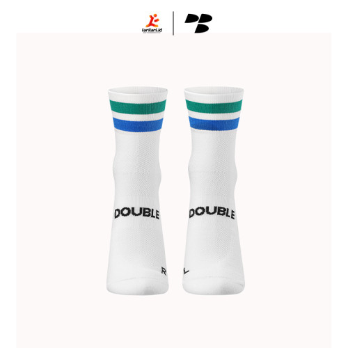 Personal Best Run - Performance Sock - Low Double Slash - Blue Green