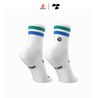 Personal Best Run - Performance Sock - Low Double Slash - Blue Green