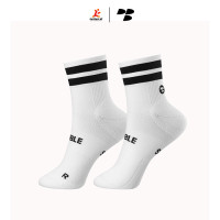 Personal Best Run - Performance Sock - Low Double Slash - White
