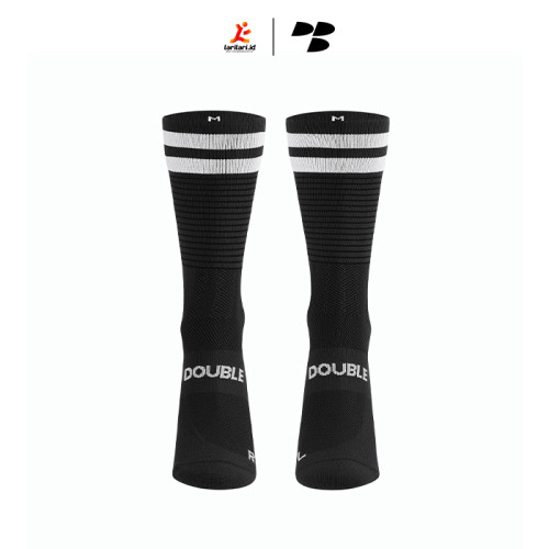 Personal Best Run - Performance Sock - Double Slash - Black