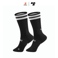 Personal Best Run - Performance Sock - Double Slash - Black