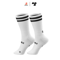 Personal Best Run - Performance Sock - Double Slash - White