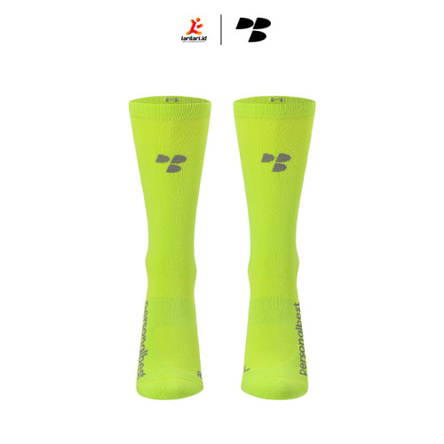 Personal Best Run - Performance Crew Sock - Venom Green