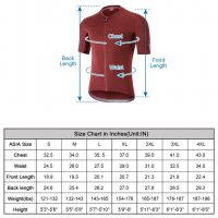 SANTIC | Azuni Red Men Cycling Jersey - WM0C02156J