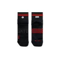 SHYU - Quarter Crew - Black - Red - Red