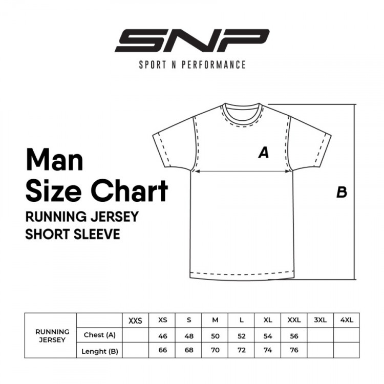 SNP - BOSTON - Running Jersey RED - Men - Short Sleeves