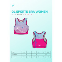 TRIJEE - Women GL Sport Bra - Gradient Lines